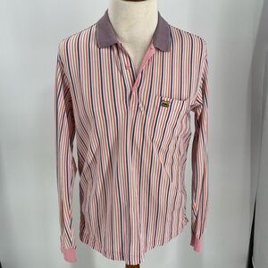 Wolsey Long Sleeve Knit Polo Shirt Size Large